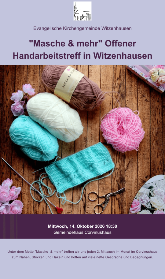 Masche & mehr … Offener Handarbeitstreff